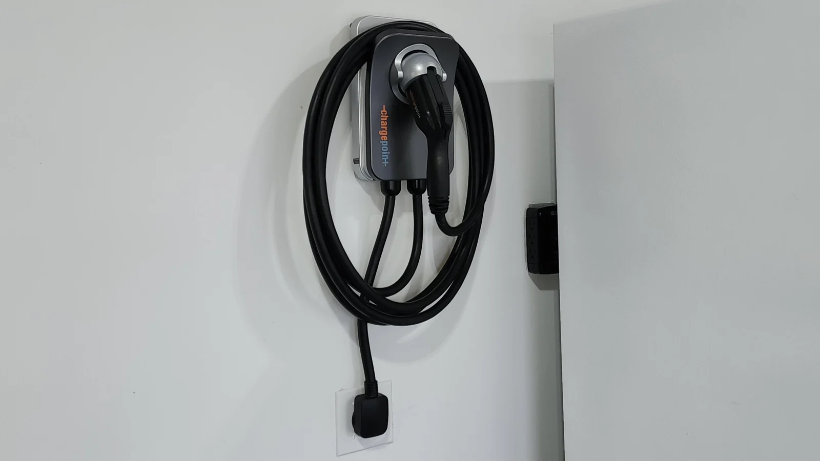 EV charging equipment mounted with a receptacle connection