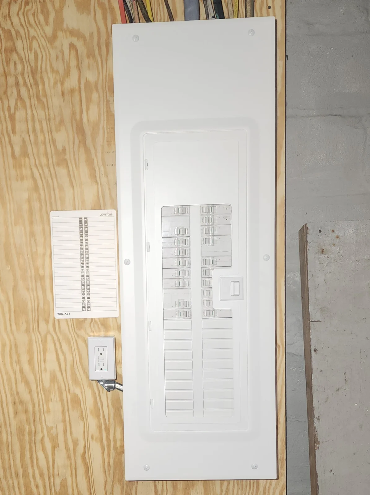 Residential electrical panel installed by Real Electric
